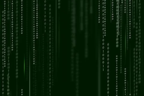 Abstract digital background. Digital code on a dark background. Foto stock