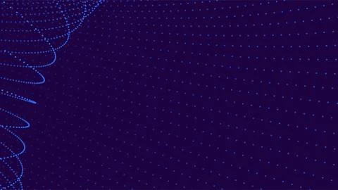 Abstract Digital Background with Dynamic Lines and Particles. 스톡 일러스트