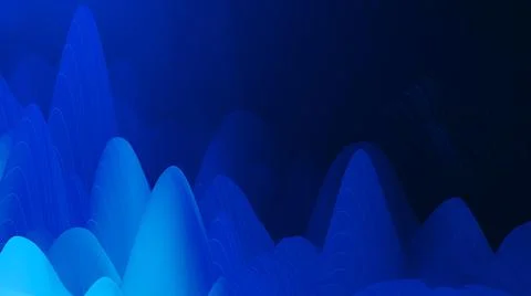 Abstract digital background with dynamic waves, line. 3d Illustration Stock-Illustration