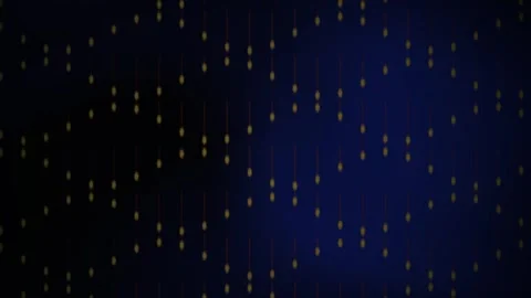 Abstract Digital Background with Falling Binary Code Matrix Animation. Stock Footage 340490925