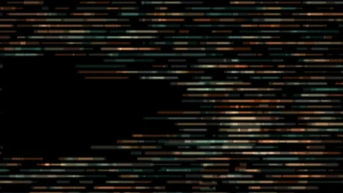 Abstract Digital Background With Fast Moving Teal and Orange Horizontal Lines Stock Footage 309844446