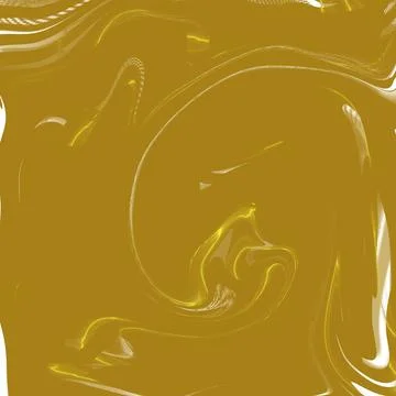 Abstract digital background features flowing golden mustard yellow liquid wa Illustrazione stock