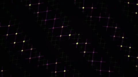 Abstract Digital Background Featuring Animated Glowing White Crosses and Ge.. Stock Footage 341776898
