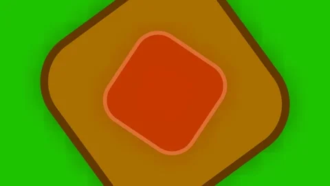 Abstract digital background featuring concentric rounded orange squares Stock Footage 340900331