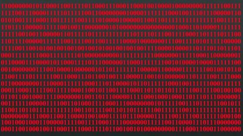 Abstract digital background, featuring a dense, matrix of binary, code with.. Illustrazione stock
