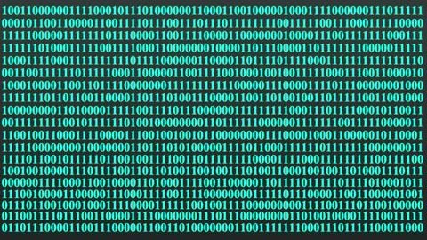 Abstract digital background, featuring a dense, matrix of binary, code with.. Stock Illustration