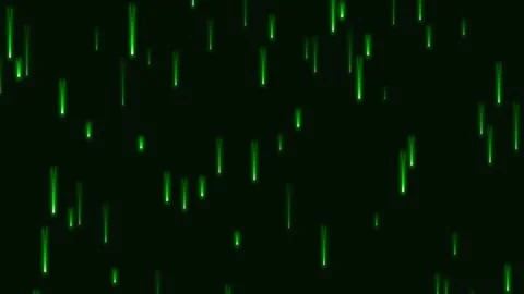 Abstract digital background featuring glowing green light trails on black Stock Footage 335145931