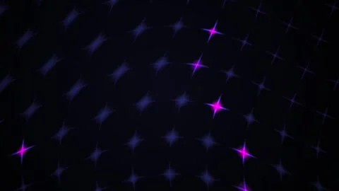 Abstract Digital Background Featuring Glowing Purple Star Patterns and Dyna.. Stock Footage 340489616