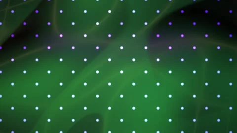 Abstract Digital Background Featuring Glowing Geometric Dot Grid Pattern an.. Stock Footage 341777136