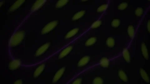 Abstract Digital Background Featuring Glowing Yellow Dots Moving Across A D.. Stock Footage 341777421