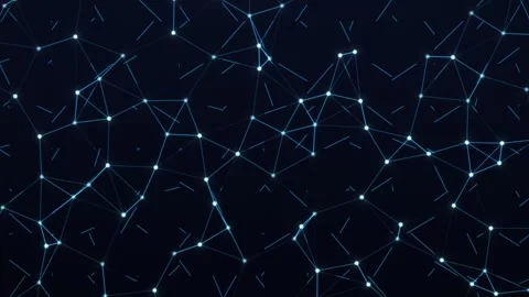 Abstract digital background featuring glowing nodes and interconnected line.. Stock-Footage 347465586