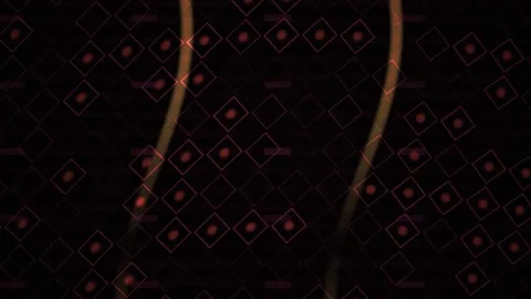 Abstract Digital Background Featuring Pulsing Geometric Diamond Patterns an.. Stock Footage 340489881