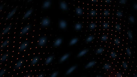 Abstract Digital Background Featuring Pulsing Red and Blue Light Patterns. Stock Footage 340490817