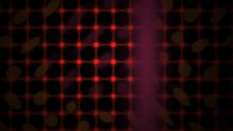 Abstract Digital Background Featuring Pulsing Red Grid Patterns and Floatin.. Stock Footage 340490870