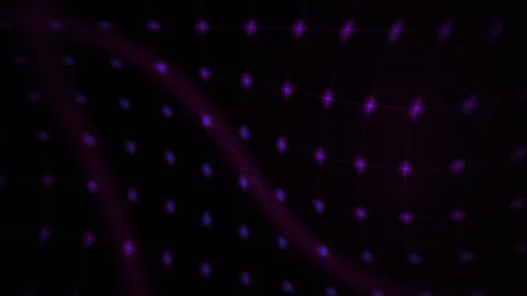Abstract Digital Background Featuring Pulsing Purple Laser Light Grid Pattern Stock Footage 341778379