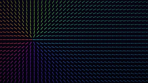 Abstract digital background featuring a vibrant gradient pattern of small l.. Stock Footage 347465359