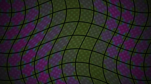 Abstract Digital Background Featuring Wavy Grid Pattern with Dynamic Purple.. Stock Footage 340490938