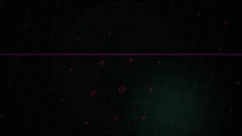 Abstract Digital Background with Floating Glowing Numbers and Data Particles. Stock Footage 340490989