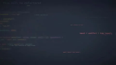 Abstract Digital Background with Floating Programming Code and Software Stock Footage 339976348