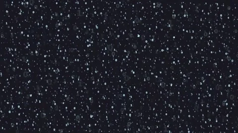 Abstract digital background with floating white particles moving slowly across Stock Footage 339322064