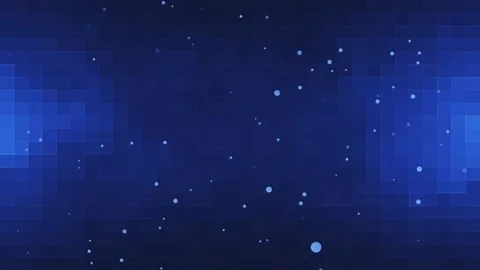 Abstract digital background with flying particles dots on a blue background. Stock Footage 255299154