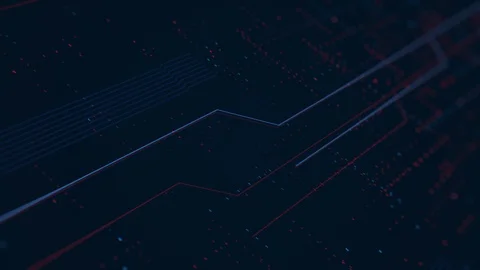 Abstract digital background. The formation of cyberspace Video stock 124102253