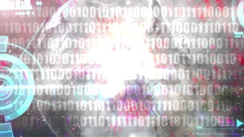 Abstract digital background. Galaxy in outer space. Stock-Footage 77524408