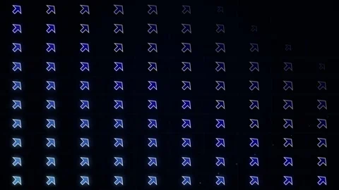 Abstract Digital Background: Geometric Glow and Dark Tech Pattern Animation Stock Footage 346004105
