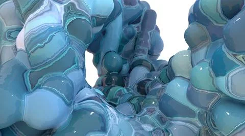 Abstract digital background with glossy bumpy surface Stock Illustration