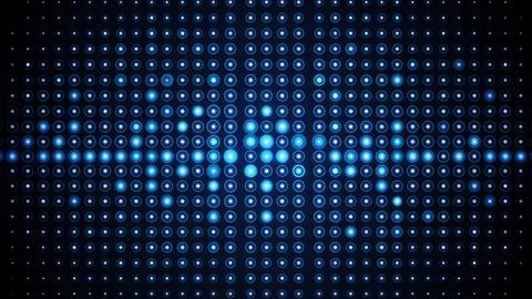 Abstract digital background with glowing blue and purple light dots in a gr.. Stock Illustration