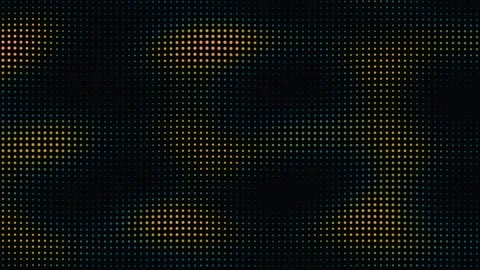 Abstract digital background of glowing colorful halftone dots Stock Footage 335933849