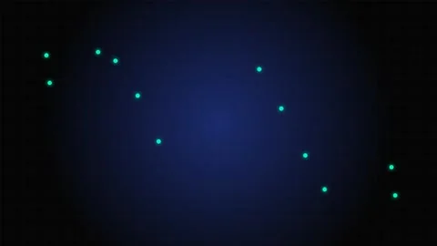 Abstract digital background with glowing cyan dots on dark blue gradient Stock Footage 339618114