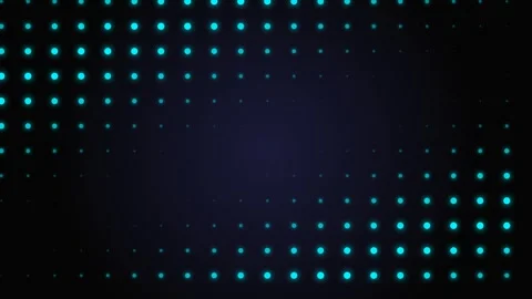 Abstract digital background with glowing cyan dots in a wave pattern Stock Footage 339619335