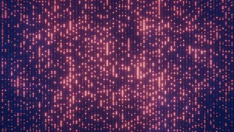 Abstract digital background with glowing dots and a dark blue gradient Illustrazione stock
