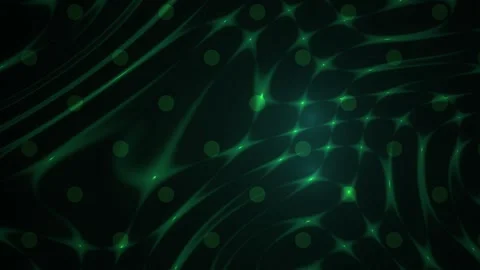 Abstract Digital Background with Glowing Green Geometric Light Patterns. Stock Footage 341778805