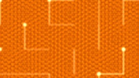 Abstract digital background with glowing interconnected lines and futuristi.. Stock Footage 339794973