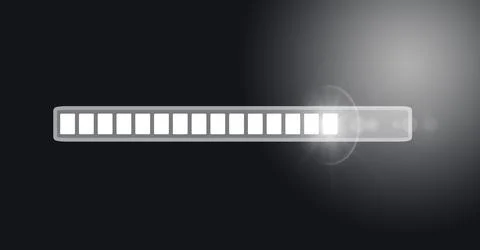Abstract digital background with a glowing loading bar symbolizing technolo.. Foto stock