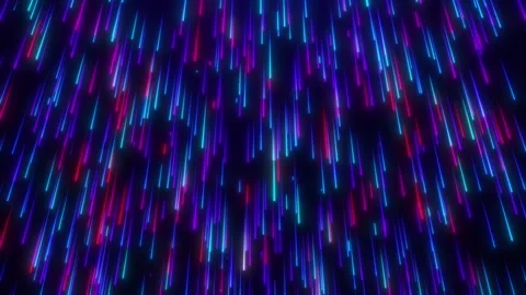 Abstract digital background with glowing neon particle lines Stock Footage 263973013