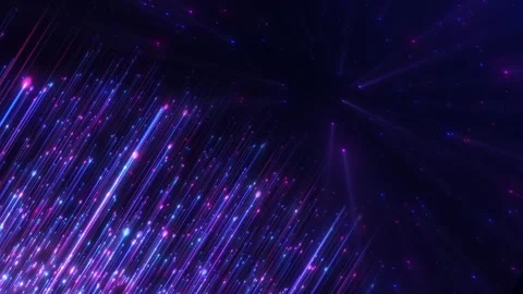 Abstract digital background with glowing neon particles flying upward. moveme Stock Footage 269346544