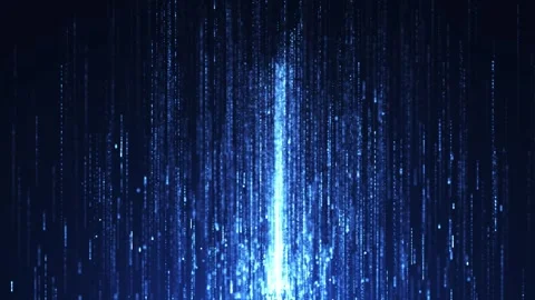 Abstract digital background with glowing neon particles of light and dust Stock Footage 276951338