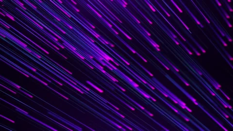 Abstract digital background with glowing neon particles flying down. movement Stock Footage 292144739