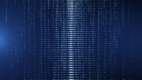 An abstract digital background with glowing neon particles in the form of dot Stock Footage 318968043