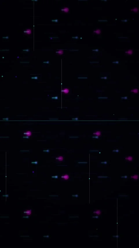 Abstract Digital Background with Glowing Neon Particles and Data Flow Lines Stock Footage 346202961