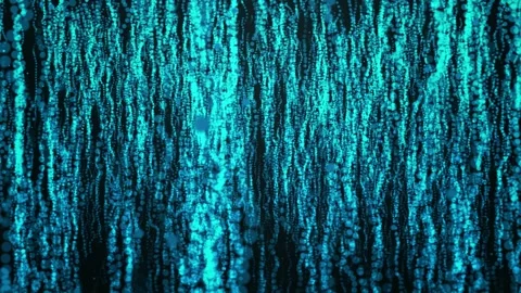 Abstract digital background with glowing particles flying upward. Stock Footage 308115686