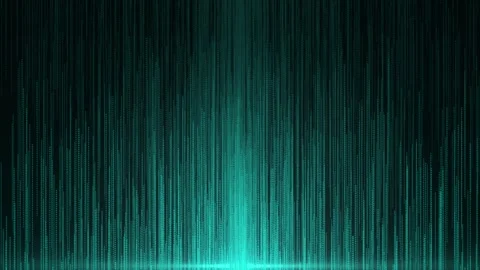Abstract digital background with glowing particles flying upward. Stock Footage 308115691