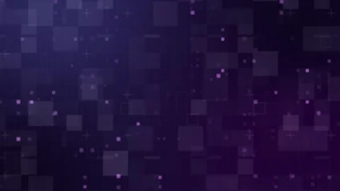 Abstract Digital Background with Glowing Particles and Geometric Shapes Stock Footage 332850000