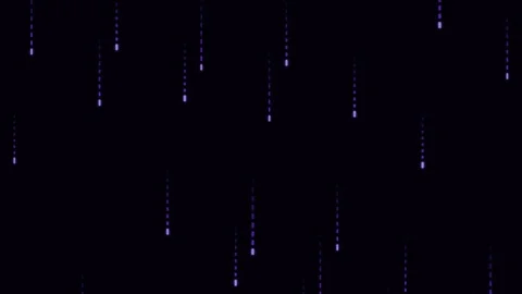 Abstract digital background with glowing purple vertical light rain lines 動画素材 338310578