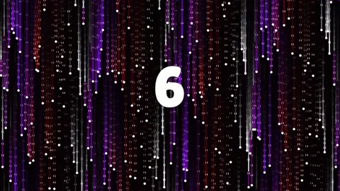 Abstract digital background with glowing purple and blue falling light part.. Stock Footage 342114564