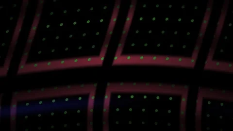 Abstract Digital Background with Glowing Red and Green Light Patterns. Stock Footage 340491635