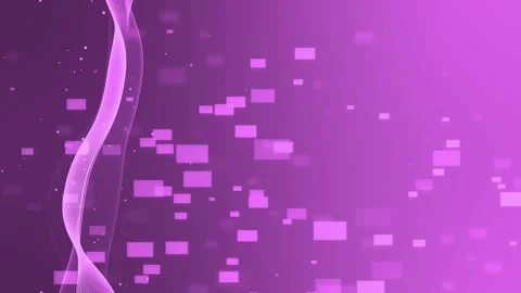 Abstract digital background with glowing wave lines and floating squares mo.. Stock Footage 337083209